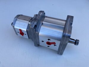 Tandemové čerpadlo Marzocchi. Hydraulické hliníkové čerpadlo s kónusová hriadeľou. ALPA2D16/ALPP1D3, ALPA2-D16 / ALPP1-D-3