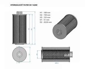 hydraulický filter SH 74260
